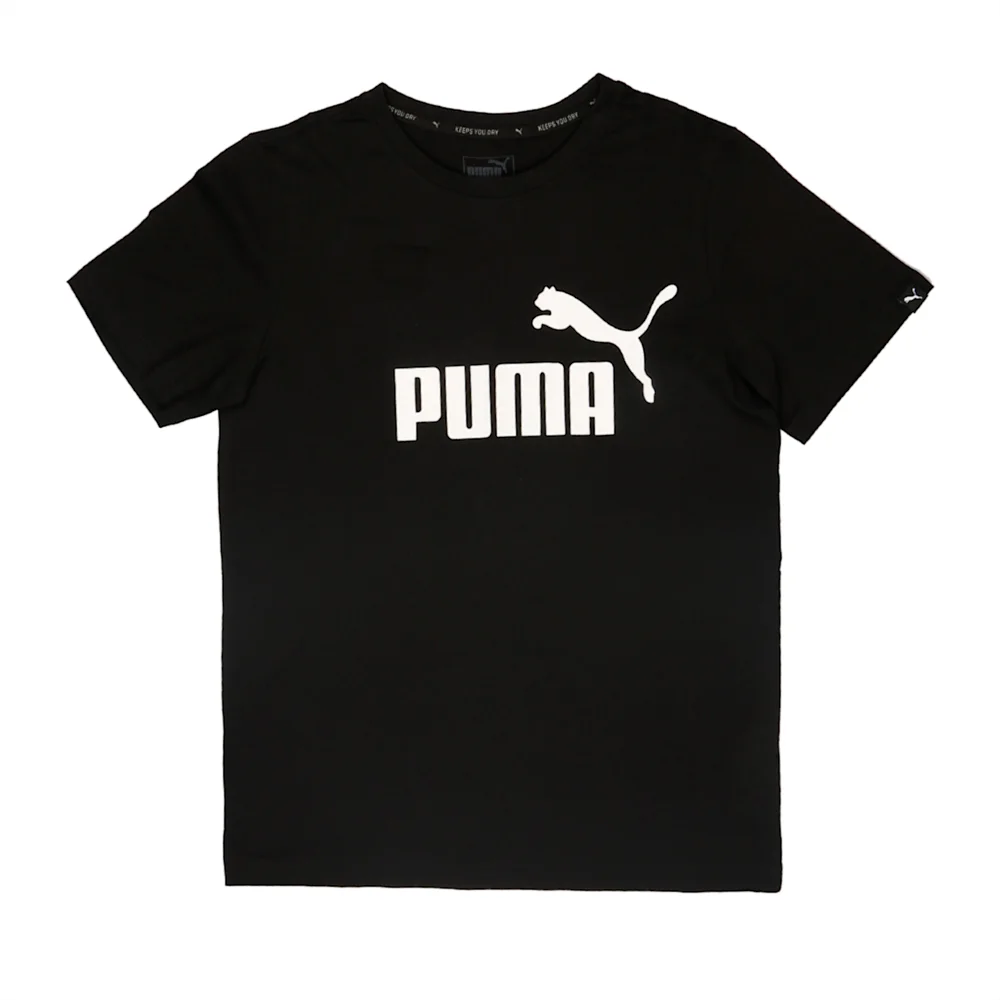 PUMA ESS NO.1 TEE COTTON in BLACK