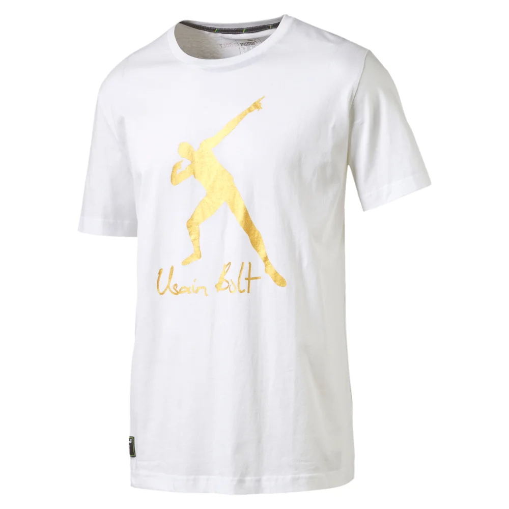 PUMA UB LOGO TEE in WHITE
