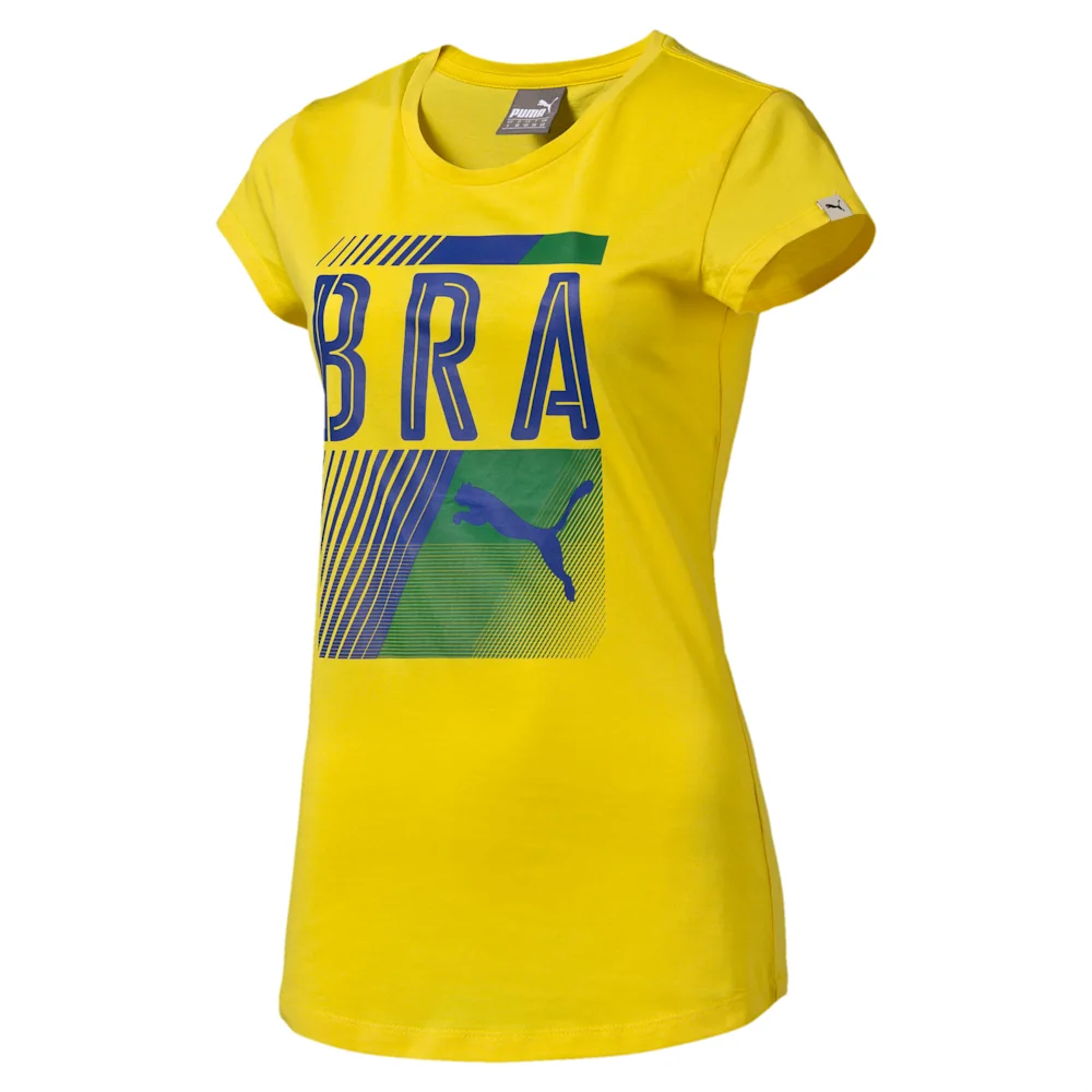 PUMA OLYMPIC FAN TEE W VIBRANT YELL in Standard
