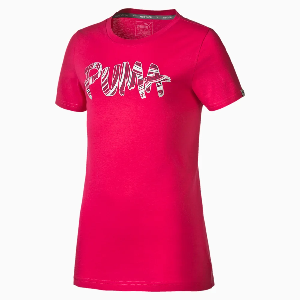 PUMA FUN TD LOGO TEE G ROSE RED-FON in Standard