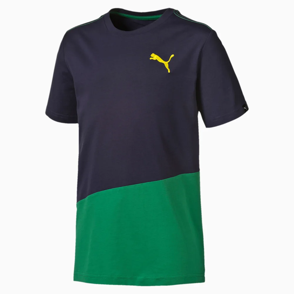 PUMA FUN IND GRAPHIC TEE3 PEACOAT in Standard
