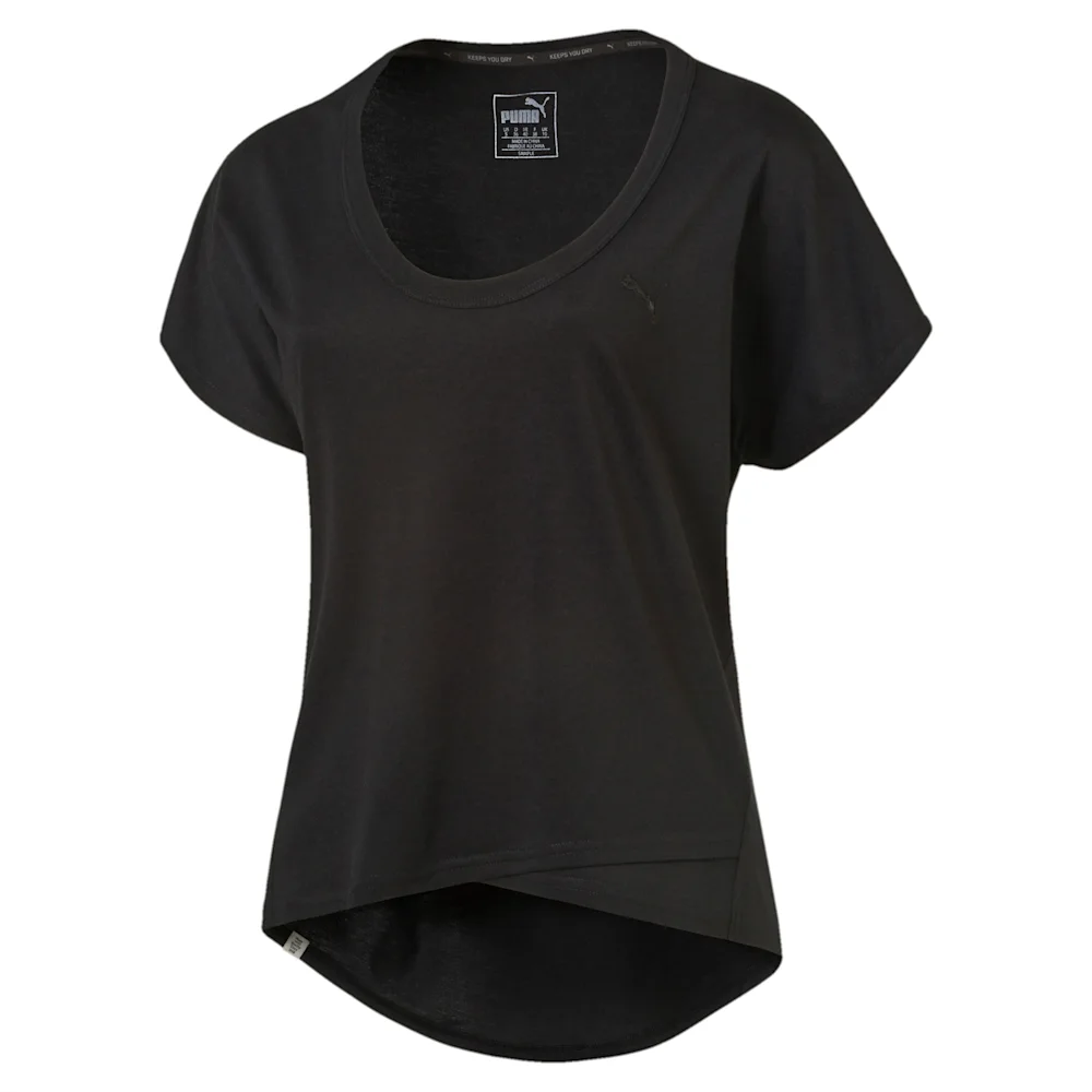 PUMA STYLE PB CROSS OVER TEE W BLAC in Standard