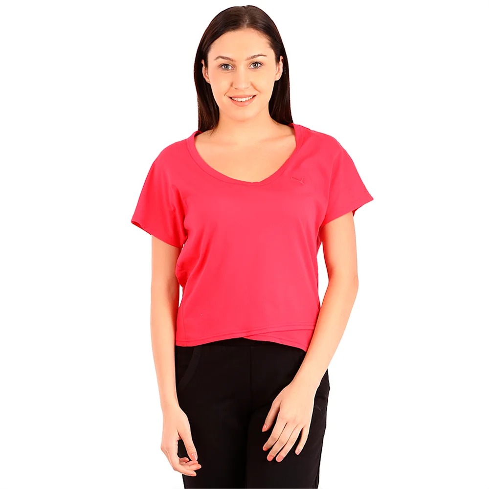 PUMA STYLE PB CROSS OVER TEE W ROSE in Standard