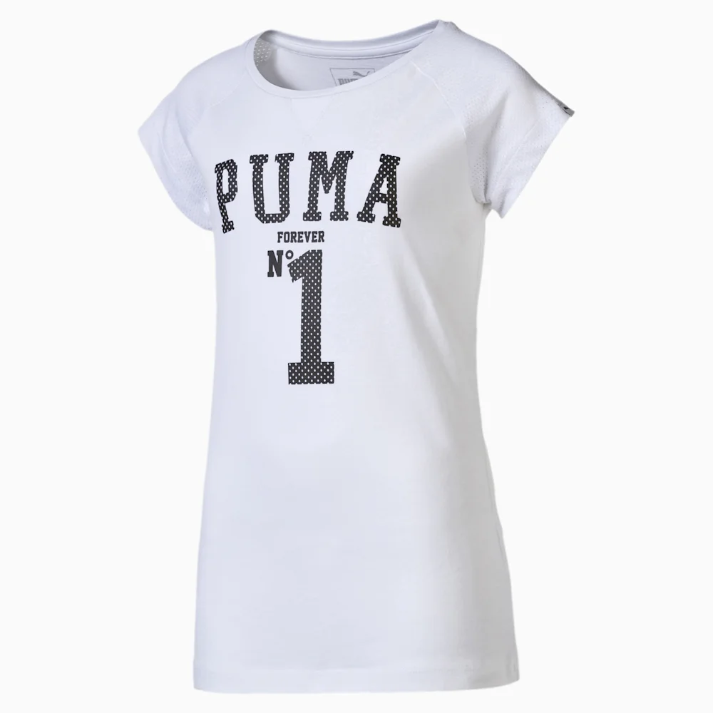 PUMA STYLE ATHLETICS TEE G in WHITE