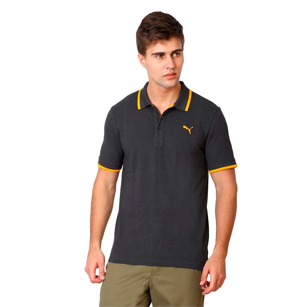PUMA FUN DRY PIQUE POLO DARK GRAY H in Standard