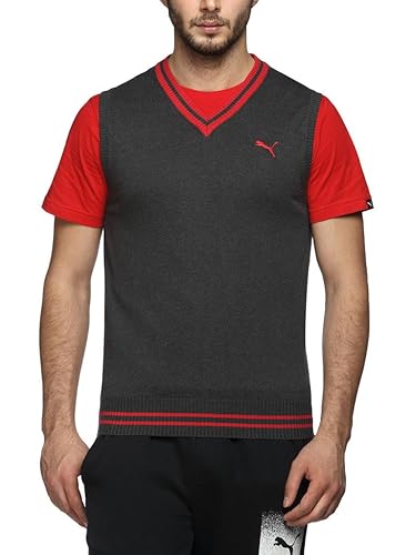 PUMA SOLID S L SWEATER DARK GRAY HE in Standard