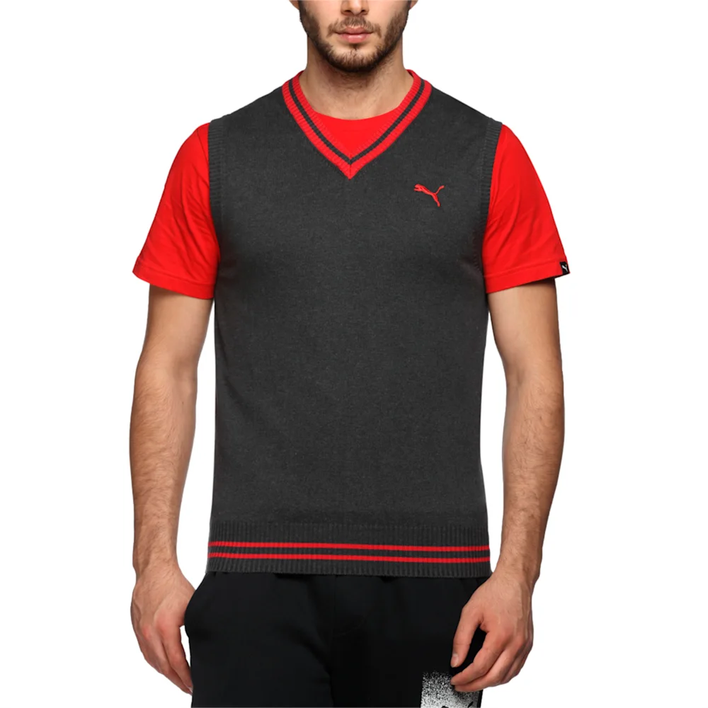 PUMA COLOR BLOCK L S SWEATER COTTON in Standard