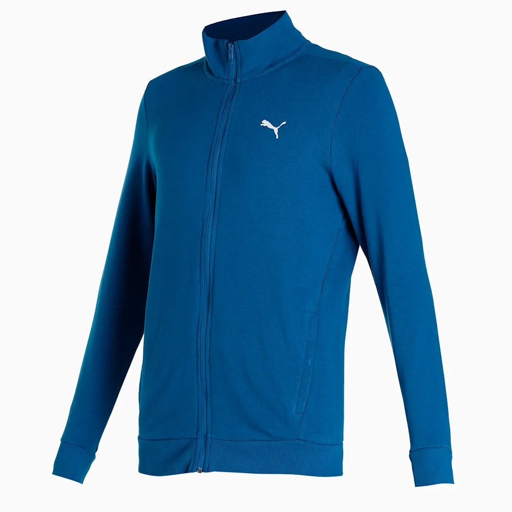 PUMA HALF ZIP COLLAR FULL SELEVES FRONT OPEN LOGO PRINT SWEATSHIRT in Standard