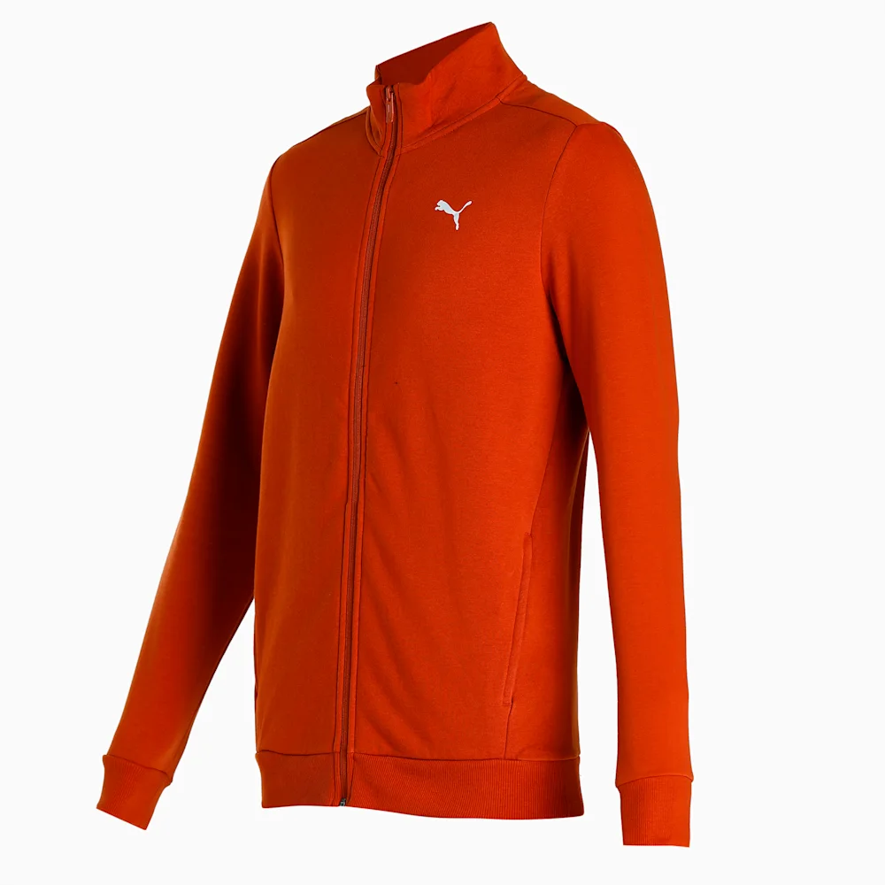 PUMA HIGH NECK FULL SELEVES FRONT OPEN LOGO PRINT SWEATSHIRT in Standard
