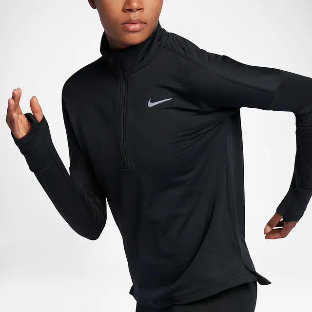NIKE AS W NK THRMA SPHR ELMNT TOP H in BLACK