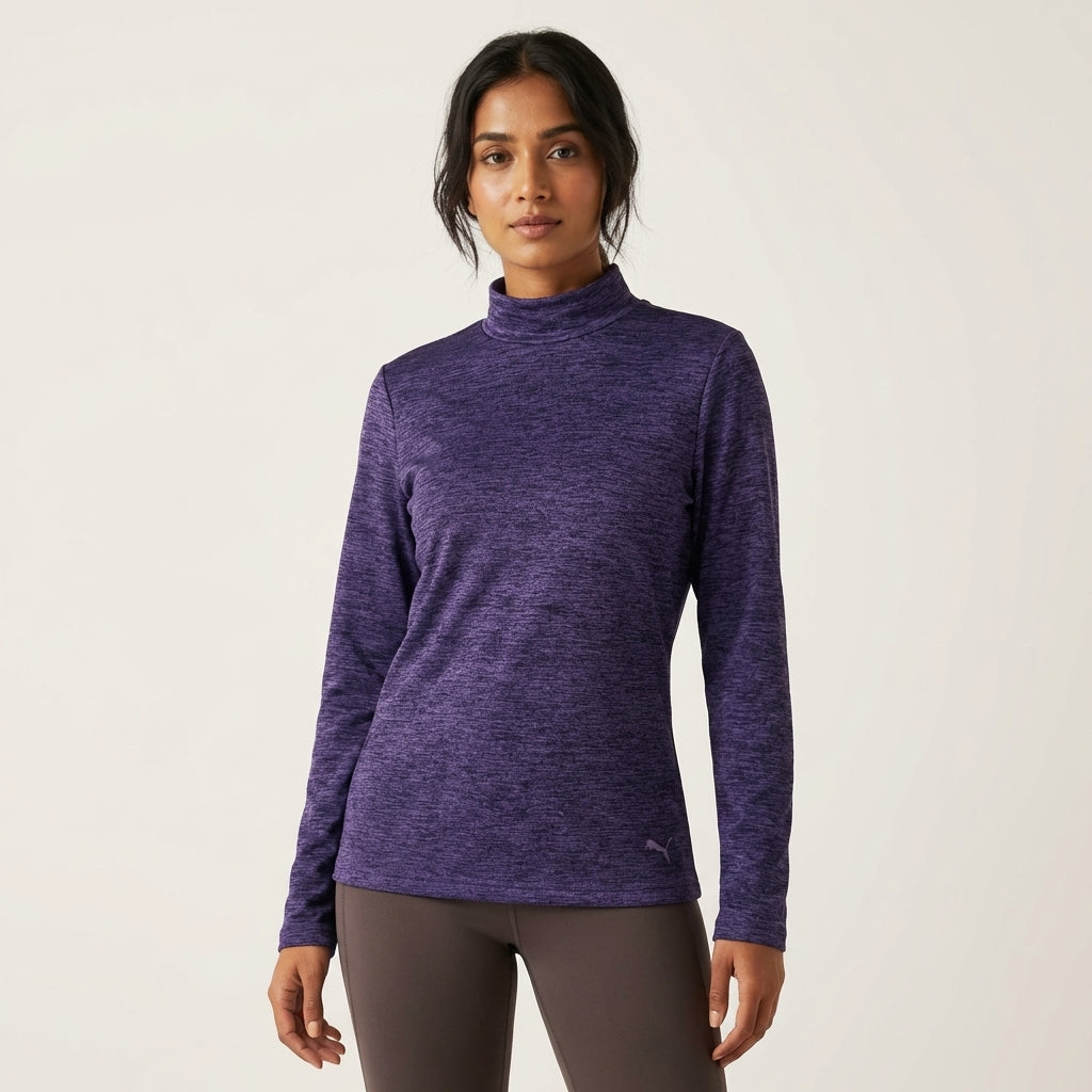 PUMA JB TURTLE NECK T-SHIRT W PURPL in Standard