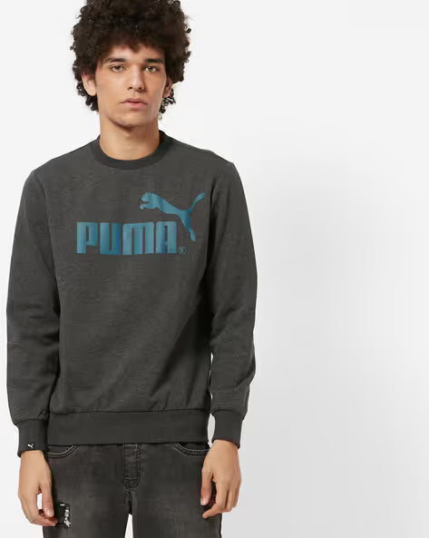 PUMA FD NO.1 LARGE LOGO CREW DARK G in Standard