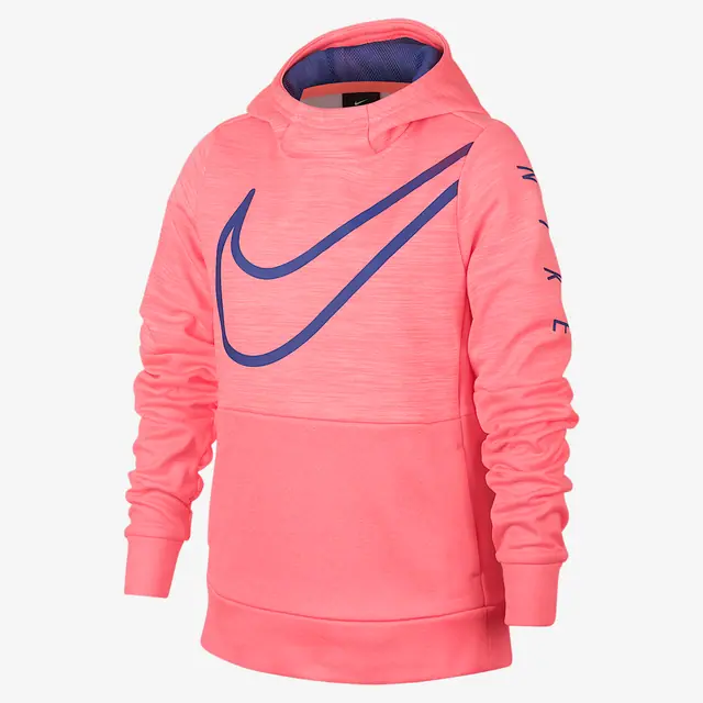 NIKE G NK THERMA HOODIE PO GX in LAVA GLOW/RUSH V