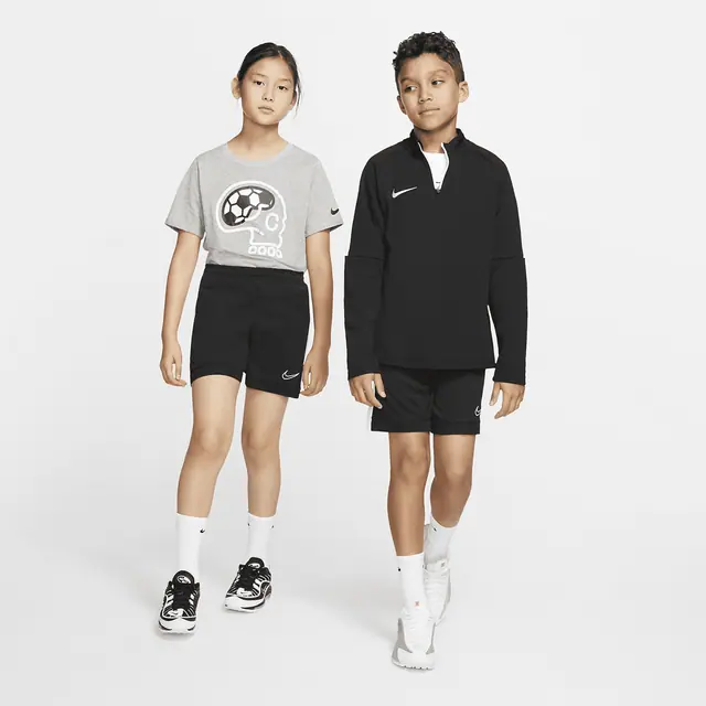 NIKE B NK DRY ACDMY SHORT K in BLACK/WHITE/WHIT