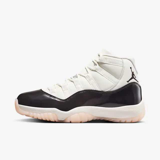 NIKE WMNS AIR JORDAN 11 RETRO in SAIL/VELVET BROWN-ATMOSPHERE