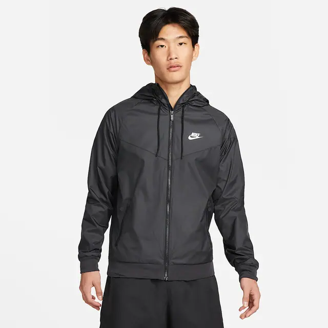 NIKE AS M NSW WR JKT NFS in BLACK/BLACK/BLACK/WHITE