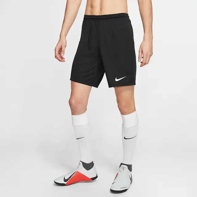 NIKE M NK DF PARK III SHORT NB K in BLACK/WHITE