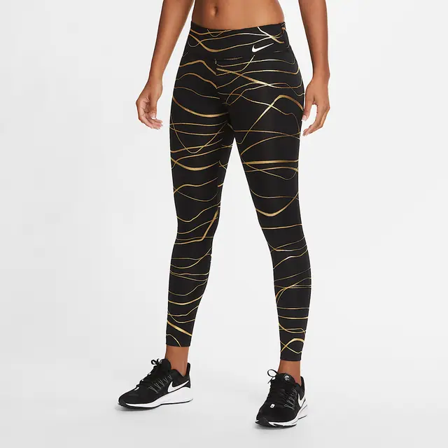NIKE AS W NK ICNCLSH FAST TIGHT in BLACK/METALLIC G