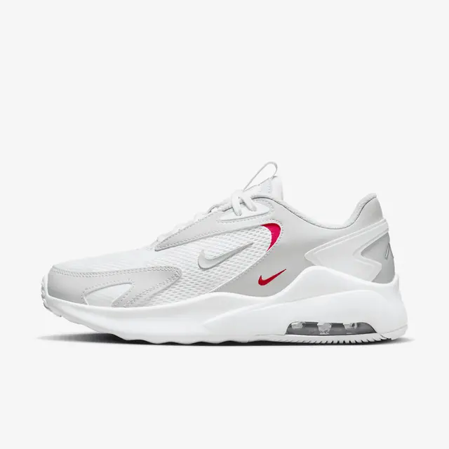 WMNS NIKE AIR MAX BOLT in WHITE/MTLC PLATINUM-SIREN RED