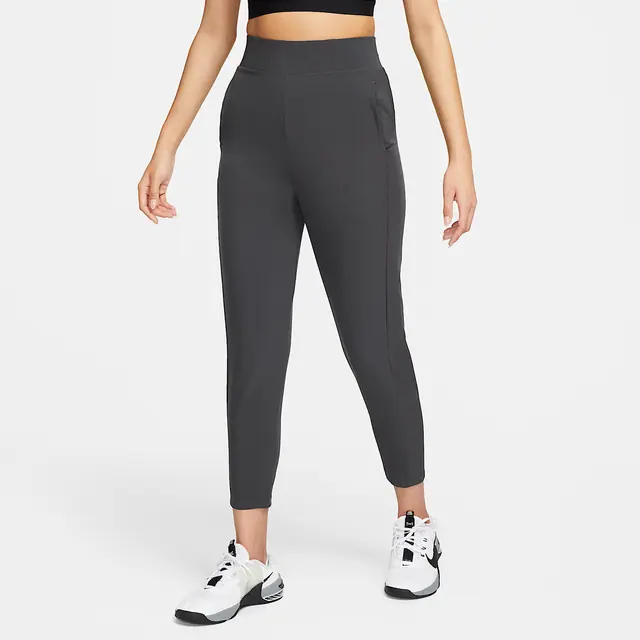 NIKE AS W NK DF BLISS MR VCTRY PNT in DK SMOKE GREY/BLACK