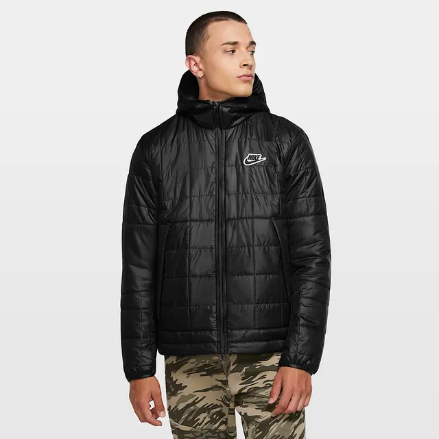 NIKE AS M NSW SYN FIL JKT FLEECE in BLACK/BLACK/BLAC
