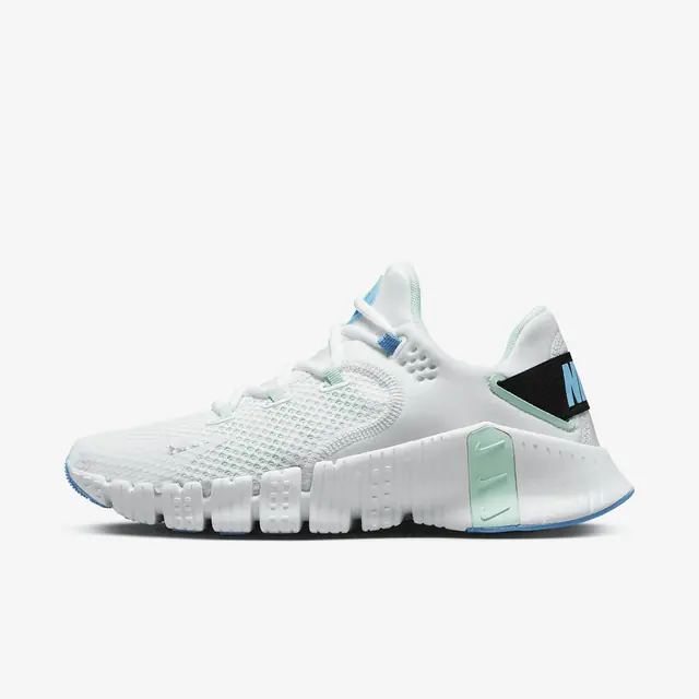 W NIKE FREE METCON 4 in WHITE/METALLIC SILVER-MINT FOAM