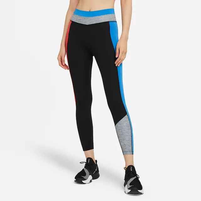 AS W NIKE ONE CLRBK 7/8 TIGHT in BLACK/LT PHOTO B
