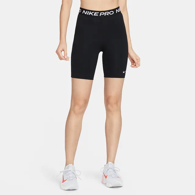 NIKE AS W NP 365 SHORT 7IN HI RISE in BLACK/WHITE
