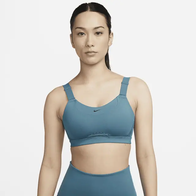 NIKE AS W NK DF ALPHA BRA in NOISE AQUA/NOISE AQUA/NOISE AQUA/BLACK