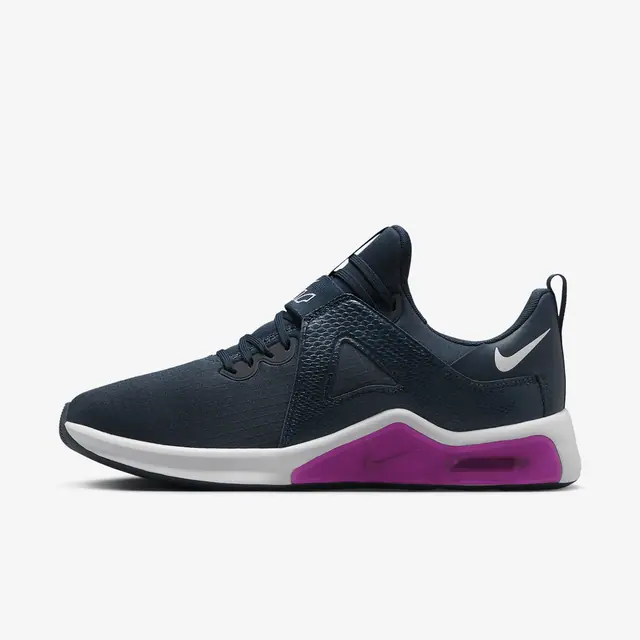 W NIKE AIR MAX BELLA TR 5 in ARMORY NAVY/FOOTBALL GREY-HOT FUCHSIA