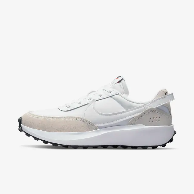 WMNS NIKE WAFFLE DEBUT in WHITE/WHITE-BLACK-ORANGE