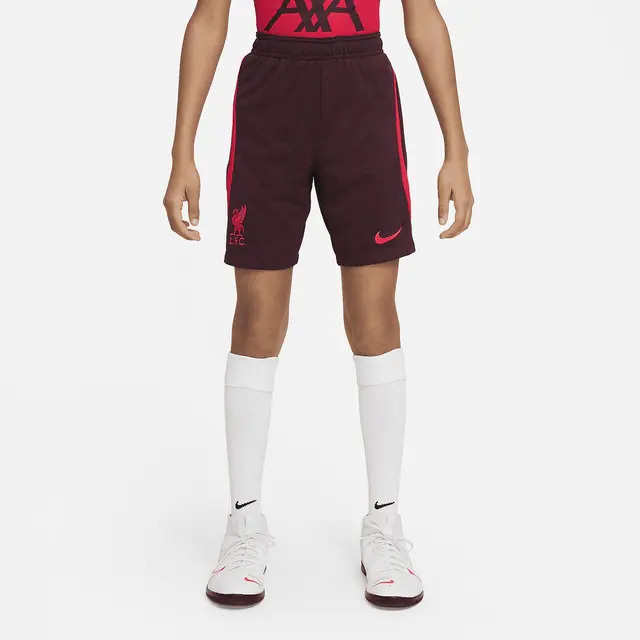 NIKE LFC Y NK DF STRK SHORT KZ KS in BURGUNDY CRUSH/SIREN RED/SIREN RED
