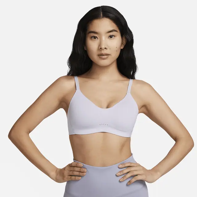 NIKE AS W NK ALATE MINIMALIST BRA in OXYPRP/WHITE