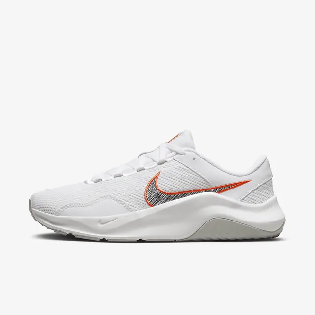 W NIKE LEGEND ESSENTIAL 3 NN in WHITE/BLACK-PHOTON DUST-PICANTE RED