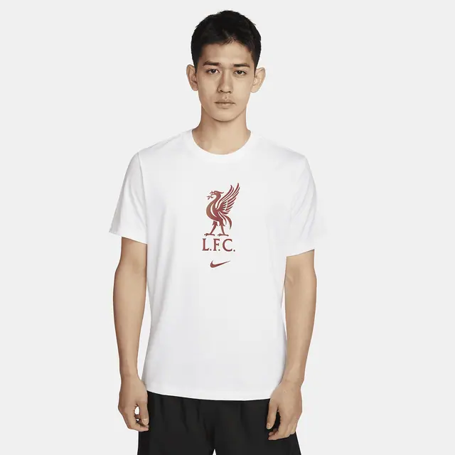 NIKE AS LFC M NK CREST SS TEE in WHITE