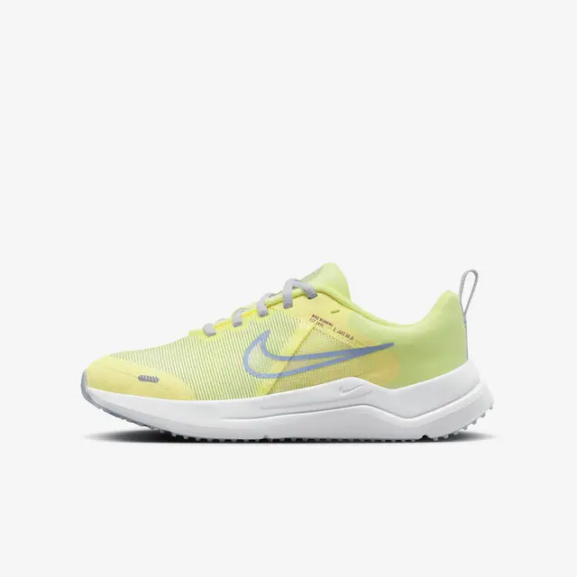 NIKE DOWNSHIFTER 12 NN (GS) in CITRON TINT/COBALT BLISS-FOOTBALL GREY
