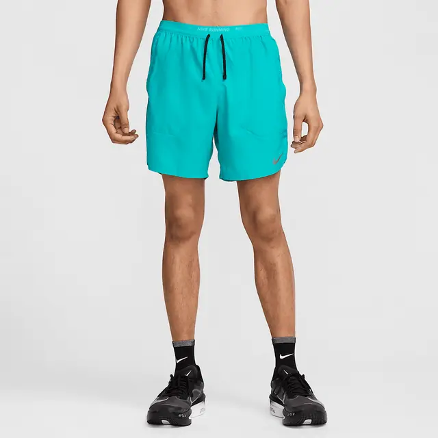 NIKE AS M NK DF STRIDE 7IN BF SHRT in DUSTY CACTUS/BLACK/REFLECTIVE SILV