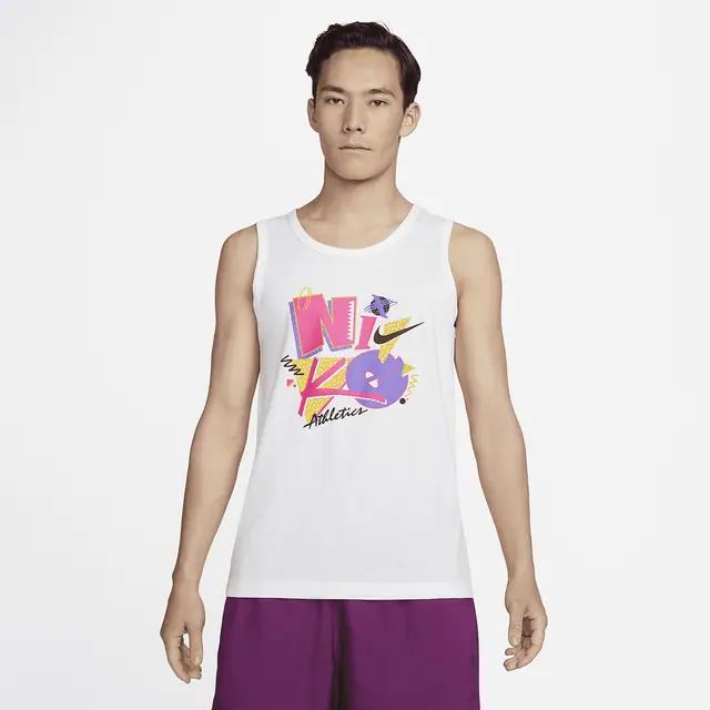 NIKE AS M NK DF TANK DB STORY PACK in WHITE
