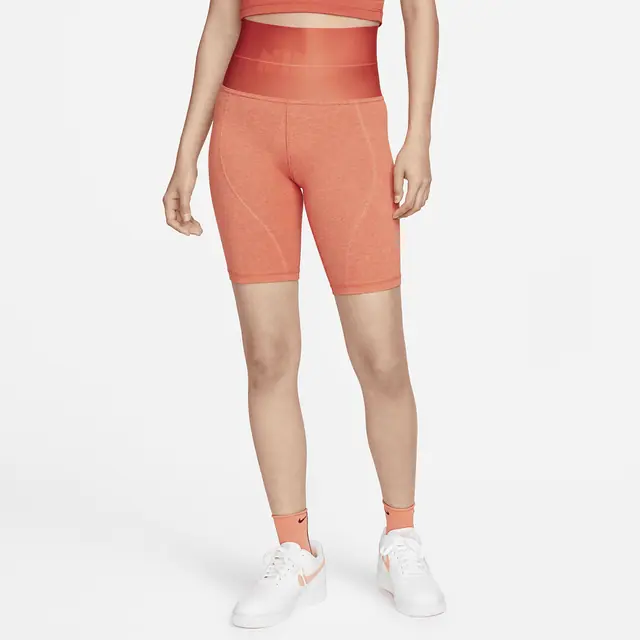 NIKE AS W NSW CIRCA HR BIKE SHORT in MANTRA ORANGE/HTR/RUSH ORANGE