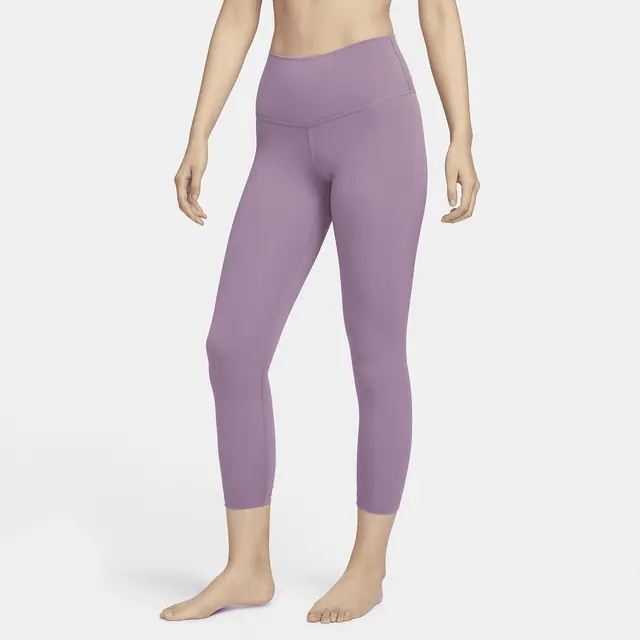 NIKE AS W NY DF HR YOGA 7/8 TGHT in VIOLET DUST/PARTICLE GREY