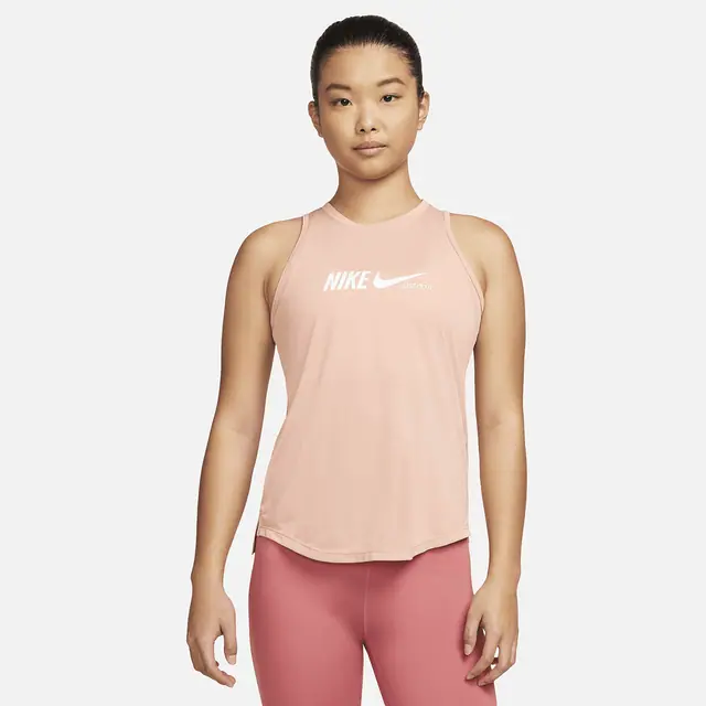 NIKE AS W NK ONE DF GRX STD TNK in ROSE WHISPER/WHITE