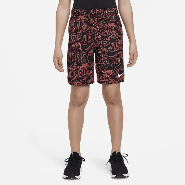 NIKE B NK DF SHORT COLLECTION AOP in LT FUSION RED/WHITE