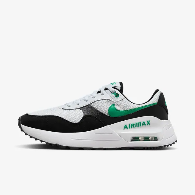 NIKE AIR MAX SYSTM in WHITE/STADIUM GREEN-BLACK
