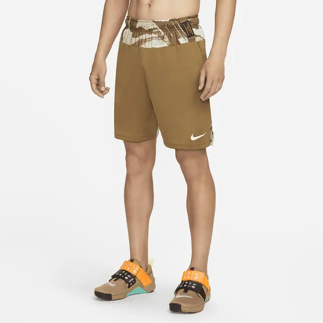 NIKE AS M NK DF KNIT SHORT 6.0 CAMO in HAZEL RUSH/HAZEL RUSH/COCONUT MILK