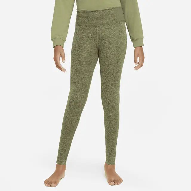 NIKE G NK YOGA DF LEGGING in ALLIGATOR/MEDIUM OLIVE/HTR