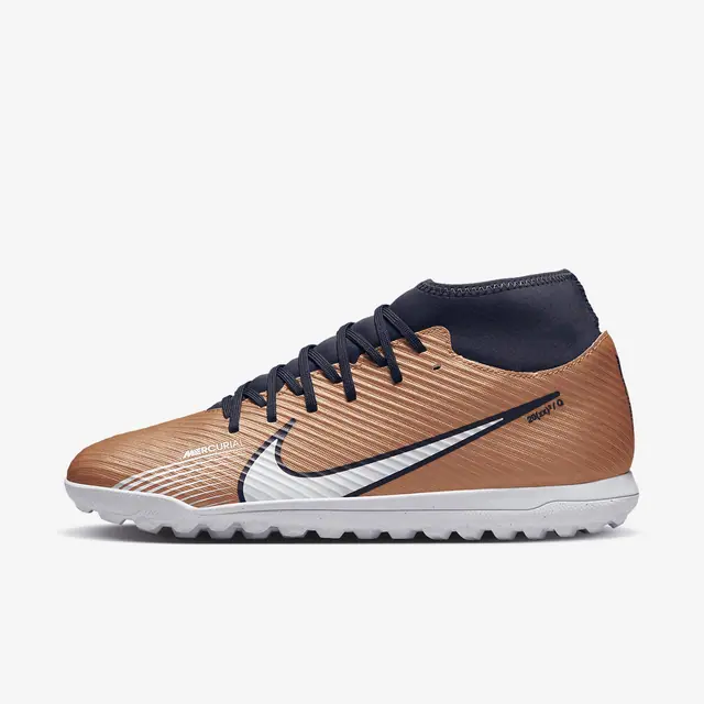 NIKE SUPERFLY 9 CLUB TF in METALLIC COPPER/METALLIC COPPER