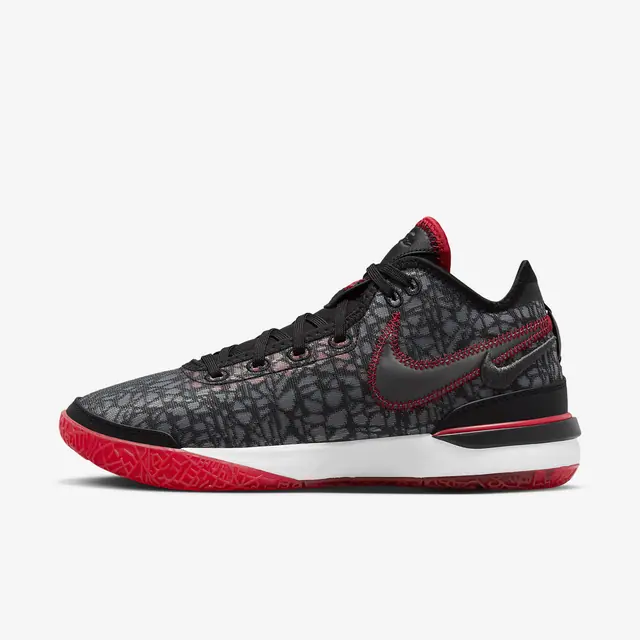 NIKE ZOOM LEBRON NXXT GEN EP in BLACK/WHITE-BLACK-UNIVERSITY RED