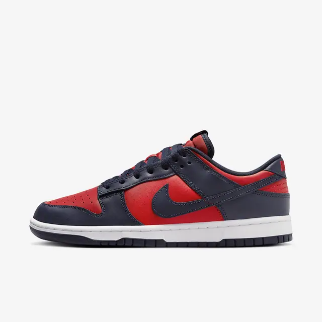 NIKE DUNK LOW RETRO in UNIVERSITY RED/OBSIDIAN-WHITE
