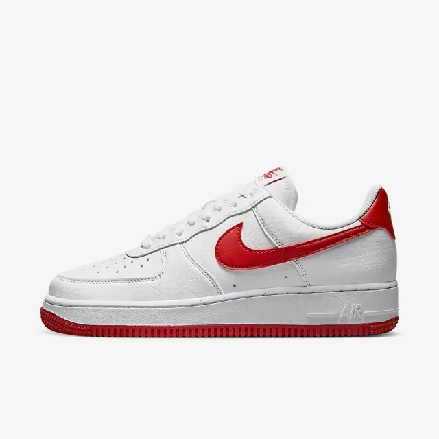 NIKE WMNS AIR FORCE 1 '07 NN in WHITE/GYM RED-WHITE-VOLT