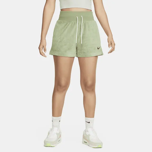 NIKE AS W NSW TRRY PE SHORT A2 in OIL GREEN/CARGO KHAKI